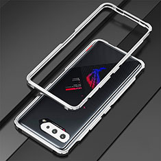 Luxury Aluminum Metal Frame Cover Case for Asus ROG Phone 5 Pro Silver