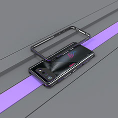 Luxury Aluminum Metal Frame Cover Case for Asus ROG Phone 7 Pro Purple