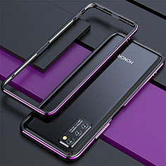 Luxury Aluminum Metal Frame Cover Case for Huawei Honor V30 Pro 5G Purple