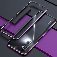 Luxury Aluminum Metal Frame Cover Case for Huawei Nova 6 5G Purple