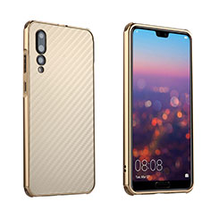 Luxury Aluminum Metal Frame Cover Case for Huawei P20 Pro Gold