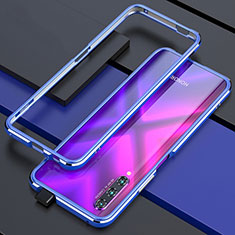 Luxury Aluminum Metal Frame Cover Case for Huawei Y9s Blue