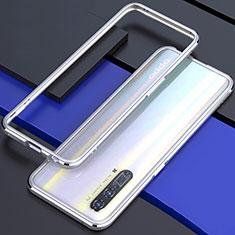 Luxury Aluminum Metal Frame Cover Case for Oppo Find X2 Lite Silver