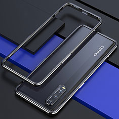Luxury Aluminum Metal Frame Cover Case for Oppo Find X2 Silver