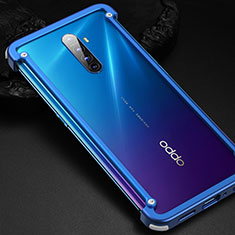 Luxury Aluminum Metal Frame Cover Case for Oppo Reno Ace Blue
