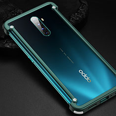 Luxury Aluminum Metal Frame Cover Case for Oppo Reno Ace Green