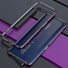 Luxury Aluminum Metal Frame Cover Case for Oppo Reno2 Purple