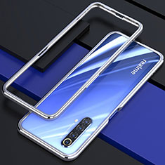 Luxury Aluminum Metal Frame Cover Case for Realme X50 5G Silver