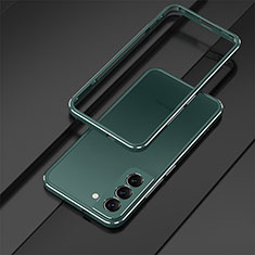 Luxury Aluminum Metal Frame Cover Case for Samsung Galaxy S22 5G Green