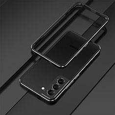 Luxury Aluminum Metal Frame Cover Case for Samsung Galaxy S22 Plus 5G Black