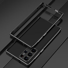 Luxury Aluminum Metal Frame Cover Case for Samsung Galaxy S24 Ultra 5G Black