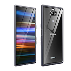 Luxury Aluminum Metal Frame Cover Case for Sony Xperia 10 Gray