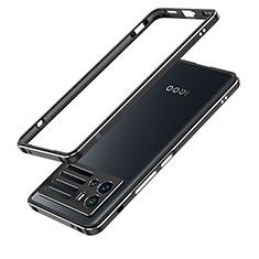 Luxury Aluminum Metal Frame Cover Case for Vivo iQOO 9 5G Black