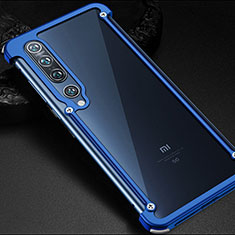Luxury Aluminum Metal Frame Cover Case for Xiaomi Mi 10 Pro Blue