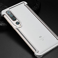 Luxury Aluminum Metal Frame Cover Case for Xiaomi Mi 10 Pro Silver