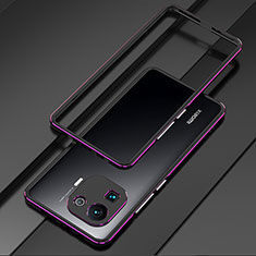 Luxury Aluminum Metal Frame Cover Case for Xiaomi Mi 11 Pro 5G Purple