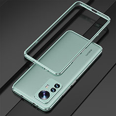 Luxury Aluminum Metal Frame Cover Case for Xiaomi Mi 12 5G Green