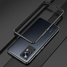 Luxury Aluminum Metal Frame Cover Case for Xiaomi Mi 12 Pro 5G Black