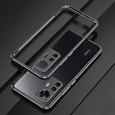 Luxury Aluminum Metal Frame Cover Case for Xiaomi Mi 12T Pro 5G Black
