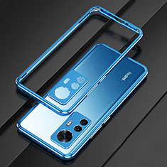 Luxury Aluminum Metal Frame Cover Case for Xiaomi Mi 12T Pro 5G Blue