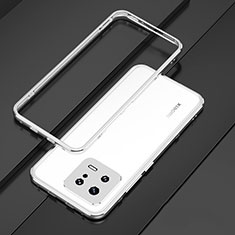 Luxury Aluminum Metal Frame Cover Case for Xiaomi Mi 13 5G Silver