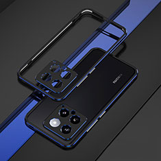 Luxury Aluminum Metal Frame Cover Case for Xiaomi Mi 14 Pro 5G Blue