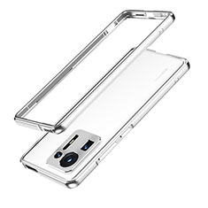 Luxury Aluminum Metal Frame Cover Case for Xiaomi Mi Mix 4 5G Silver