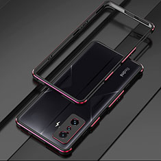 Luxury Aluminum Metal Frame Cover Case for Xiaomi Poco F4 GT 5G Red and Black