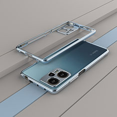 Luxury Aluminum Metal Frame Cover Case for Xiaomi Poco F5 5G Sky Blue