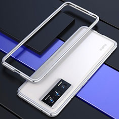Luxury Aluminum Metal Frame Cover Case for Xiaomi Poco F5 Pro 5G Silver