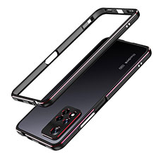 Luxury Aluminum Metal Frame Cover Case for Xiaomi Redmi Note 11 Pro+ Plus 5G Red and Black