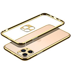 Luxury Aluminum Metal Frame Cover Case JL2 for Apple iPhone 15 Pro Gold