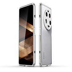 Luxury Aluminum Metal Frame Cover Case JZ1 for Xiaomi Mi 13 Ultra 5G Silver