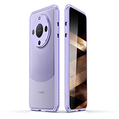 Luxury Aluminum Metal Frame Cover Case JZ2 for Huawei Mate 60 Clove Purple
