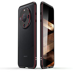 Luxury Aluminum Metal Frame Cover Case JZ2 for Huawei Mate 60 Pro+ Plus Red and Black