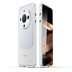 Luxury Aluminum Metal Frame Cover Case JZ2 for Huawei Mate 60 Pro+ Plus Silver
