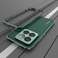 Luxury Aluminum Metal Frame Cover Case JZ2 for Xiaomi Mi 14 5G Green