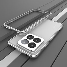 Luxury Aluminum Metal Frame Cover Case JZ2 for Xiaomi Mi 14 5G Silver