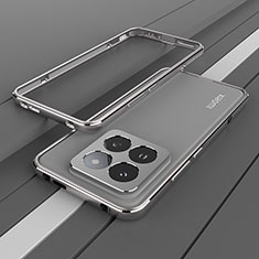 Luxury Aluminum Metal Frame Cover Case JZ2 for Xiaomi Mi 14 Pro 5G Dark Gray