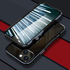 Luxury Aluminum Metal Frame Cover Case LF1 for Apple iPhone 13 Black