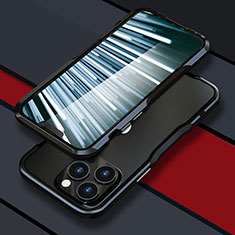 Luxury Aluminum Metal Frame Cover Case LF1 for Apple iPhone 13 Pro Black