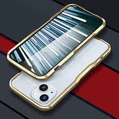 Luxury Aluminum Metal Frame Cover Case LF1 for Apple iPhone 14 Plus Gold