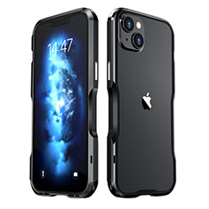 Luxury Aluminum Metal Frame Cover Case LF2 for Apple iPhone 14 Black