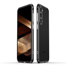 Luxury Aluminum Metal Frame Cover Case LK1 for Samsung Galaxy S22 5G Black