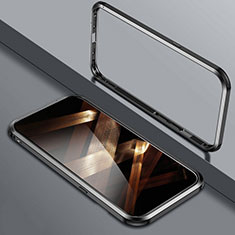 Luxury Aluminum Metal Frame Cover Case LO1 for Apple iPhone 14 Pro Black
