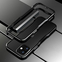 Luxury Aluminum Metal Frame Cover Case N02 for Apple iPhone 12 Black