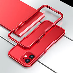 Luxury Aluminum Metal Frame Cover Case N02 for Apple iPhone 12 Mini Red