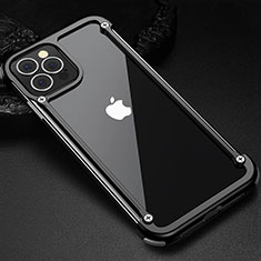 Luxury Aluminum Metal Frame Cover Case N04 for Apple iPhone 12 Pro Black