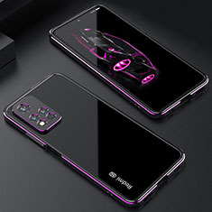 Luxury Aluminum Metal Frame Cover Case S01 for Xiaomi Redmi Note 11 Pro+ Plus 5G Purple