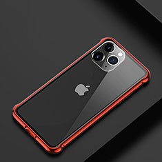 Luxury Aluminum Metal Frame Cover Case T01 for Apple iPhone 11 Pro Red